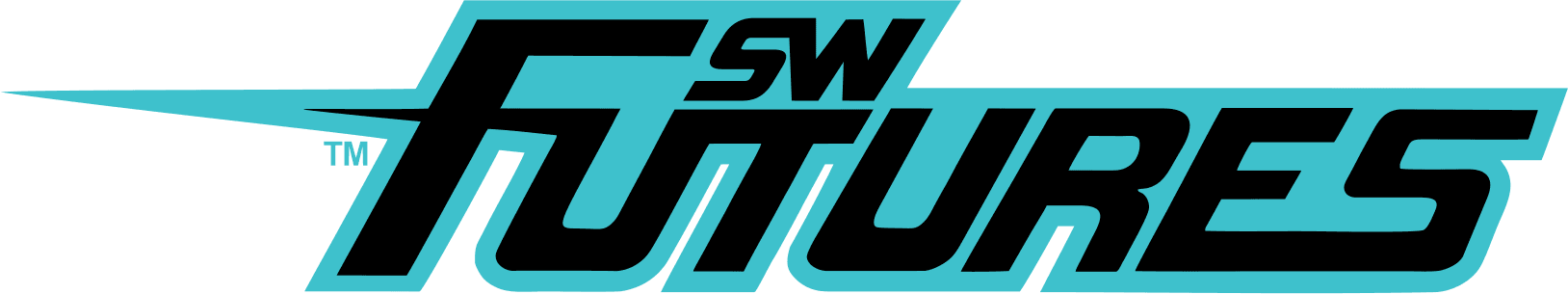 SW Futures logo — FUTURES wordmark with SW above, black and cyan.